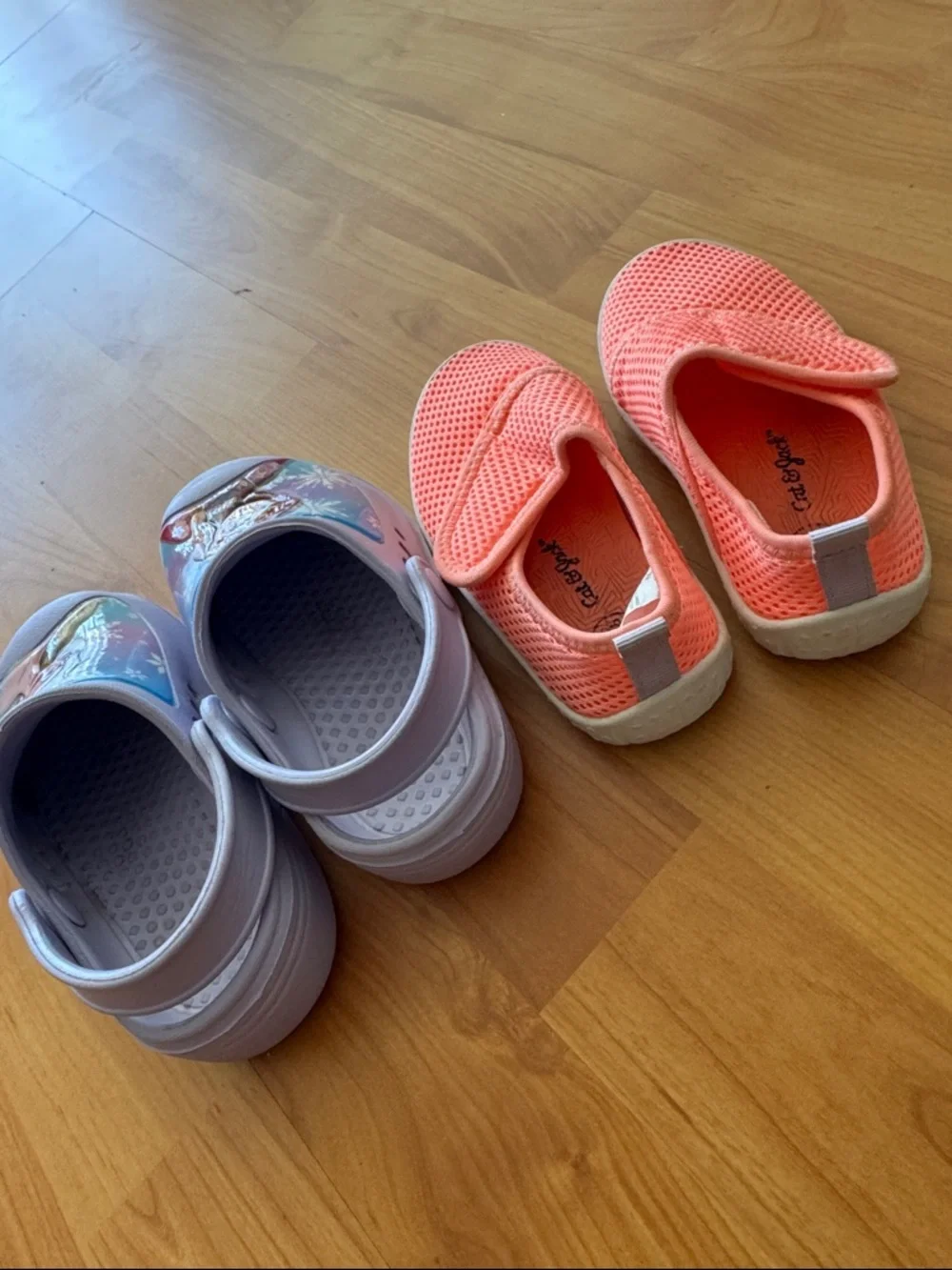 Girls' Frozen Slip-On Clogs and Coral Mesh Sneakers Set